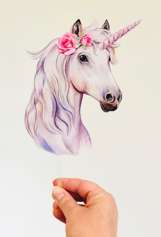 Purple Unicorn Cake Topper /1Pc