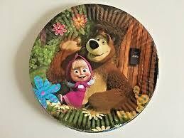 Paper Plates Masha And The Bear /10Pcs