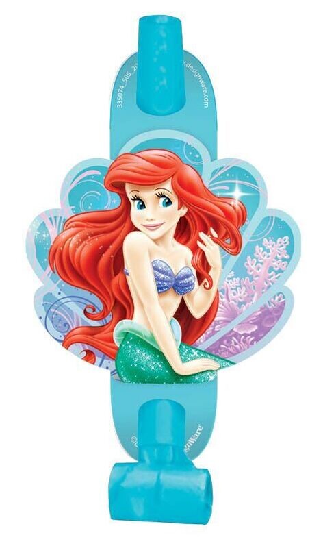 Ariel The Beautiful Mermaid Blowouts /6Pcs