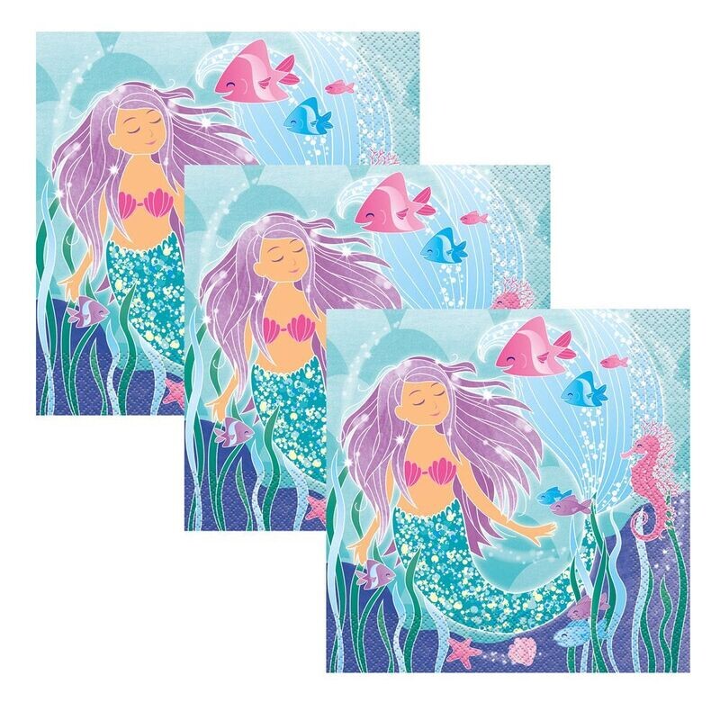 Little Mermaid Napkins /10Pcs