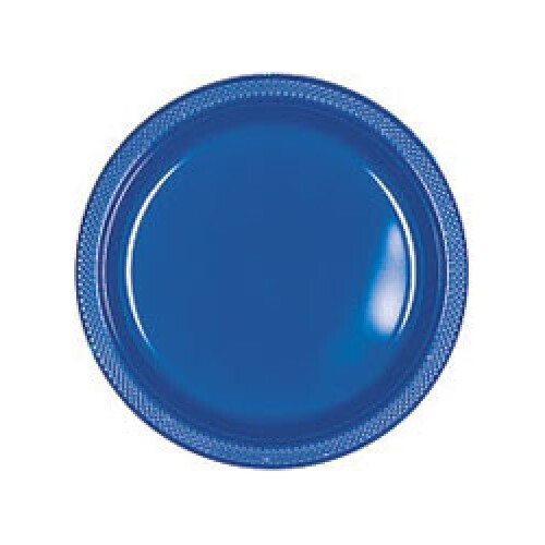 Plastic Plates Royal Blue /10Pcs