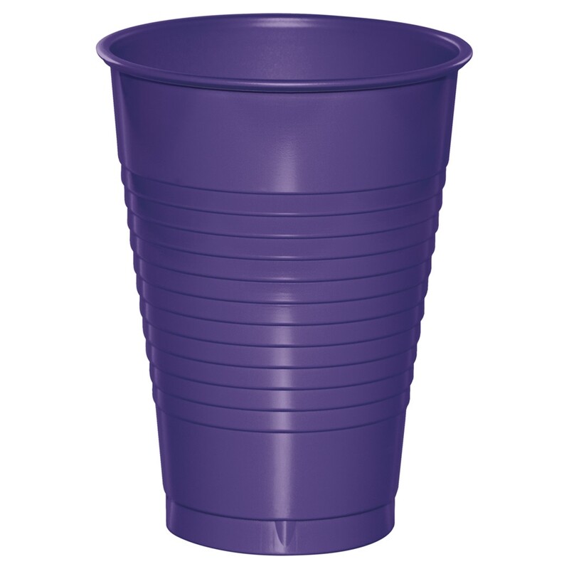 Pretty Purple Plastic Cups /10Pcs