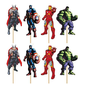 Avengers Cupcake Toppers /24Pcs