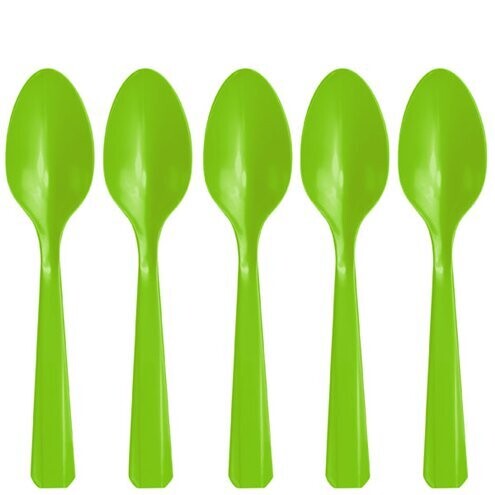 Lime Green Spoons /20Pcs