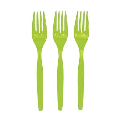 Lime Green Forks /20Pcs