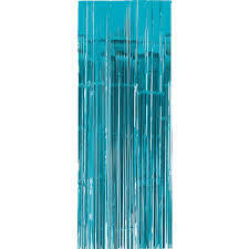 Foil Curtain Caribbean Teal