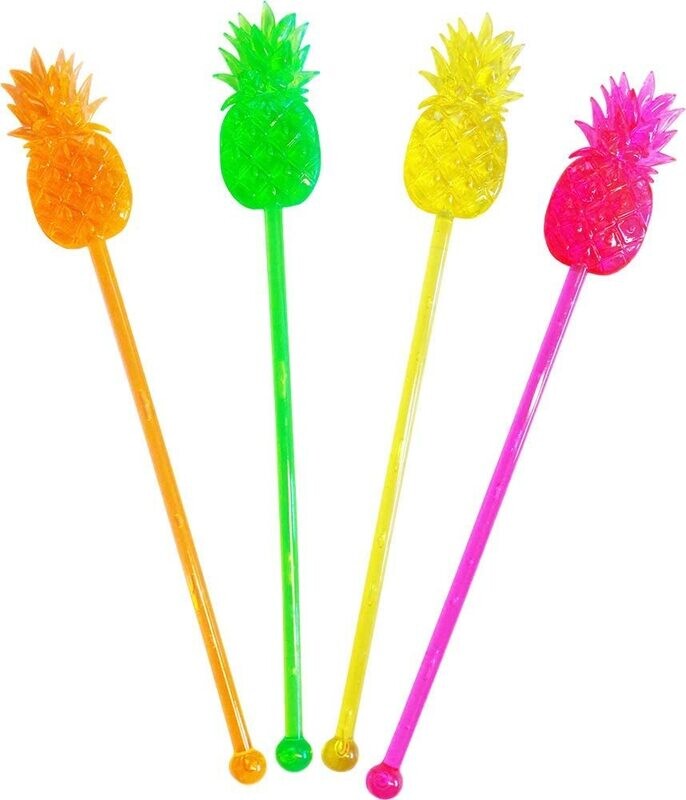 Pineapple Plastic Sticks /4Pcs