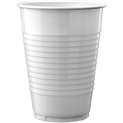 Plastic Cups White /10Pcs