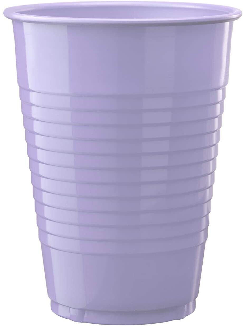 Lavender Plastic Cups /10Pcs
