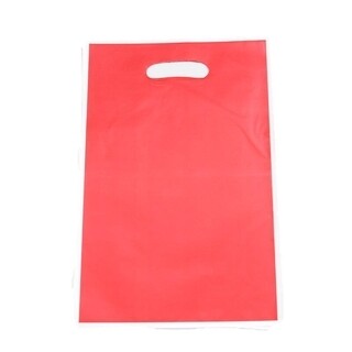 Red Plastic Loot Bags /10Pcs