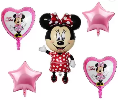 Minnie Mouse Foil Balloon Bouquet