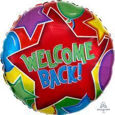 International Festive Welcome Back Foil Balloon
