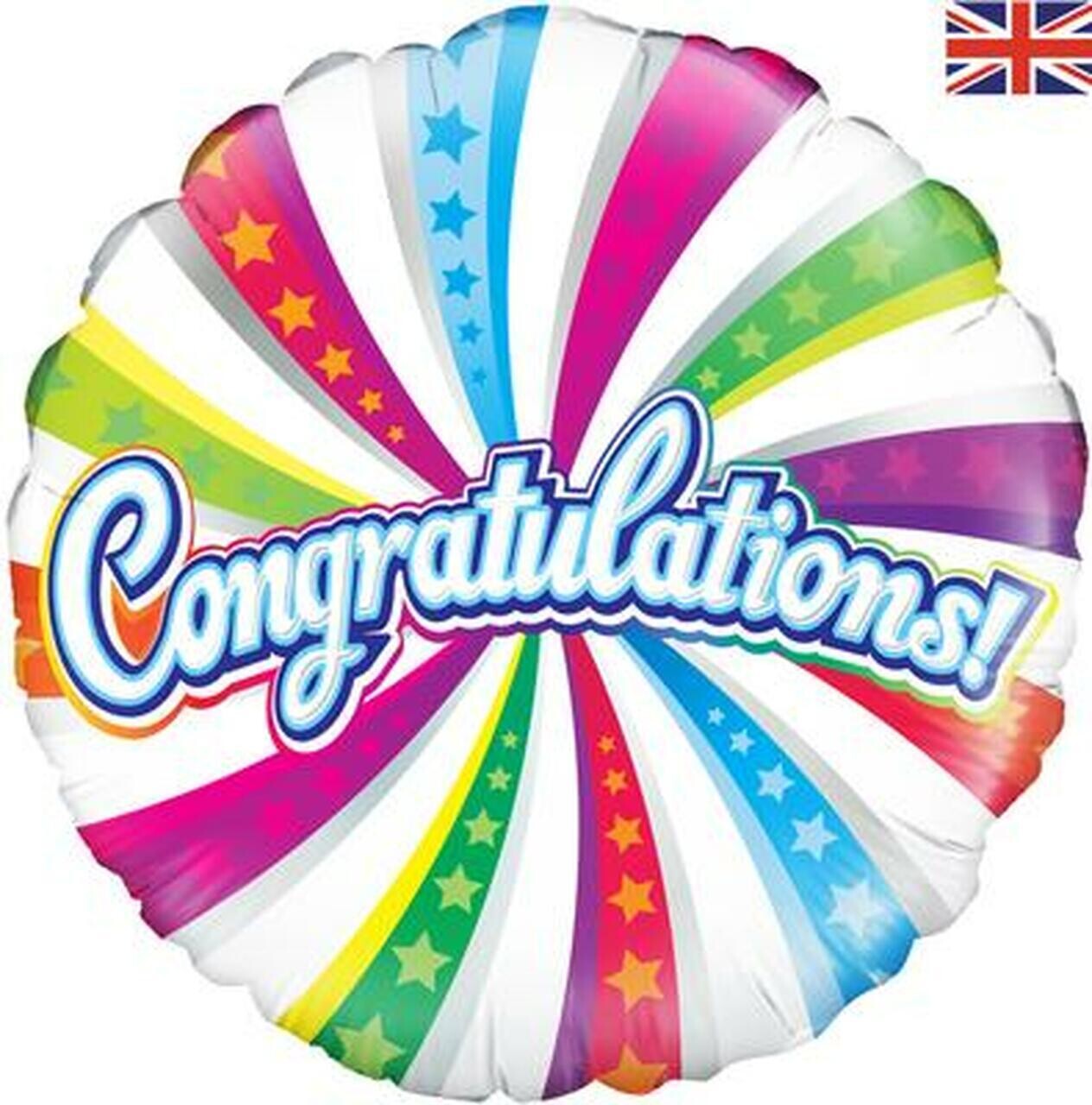 Congratulations Swirl Foil Balloon