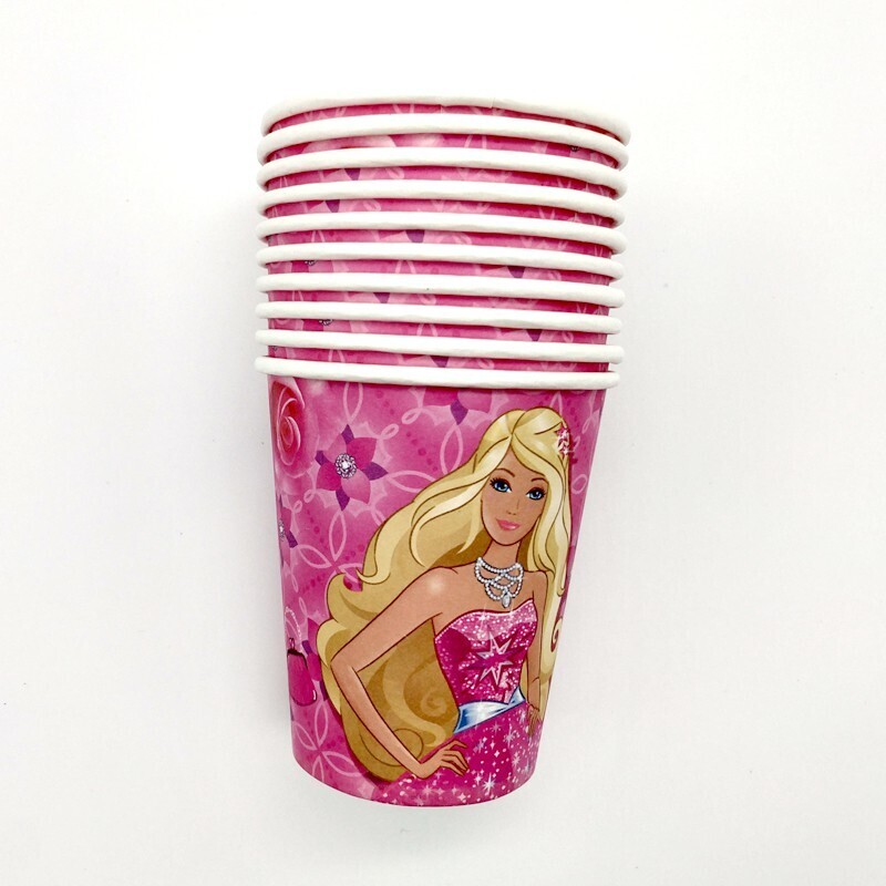 Barbie Paper Cups /10Pcs