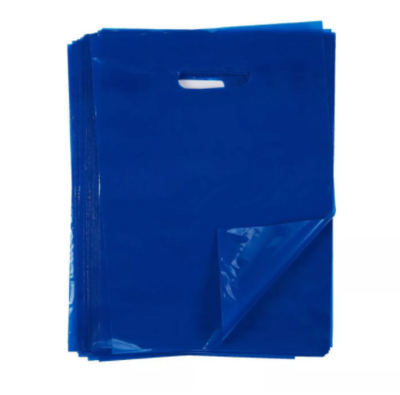 Royal Blue Plastic Loot Bags /10Pcs