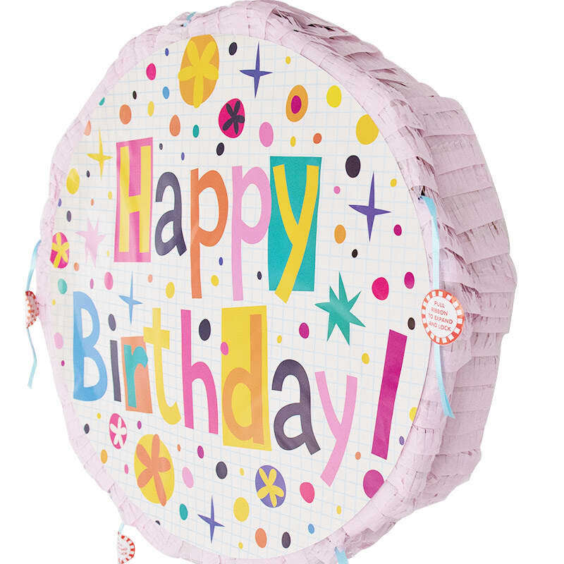 Pink Pull Pinata