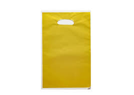 Gold Plastic Loot Bags /10Pcs