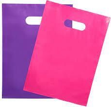 Pretty Purple Pink Plastic Loot Bags /10Pcs