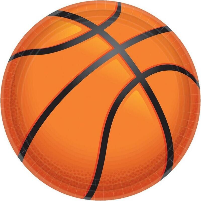 Paper Plates Basketball /10Pcs