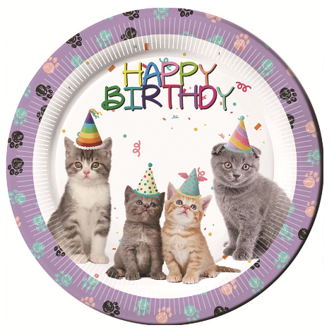 Cute Kitty Plates /10Pcs