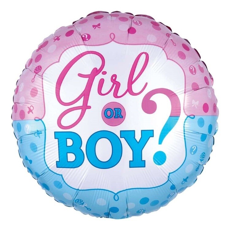 Gender Reveal Foil Balloon