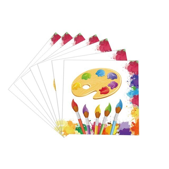 Rainbow Art Paint Napkins /20Pcs