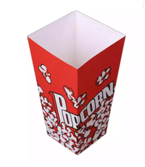 Red Popcorn Treat Boxes /12Pcs