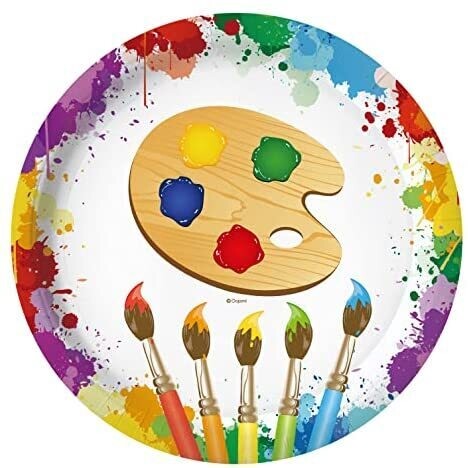 Rainbow Art Paint Plates /10Pcs