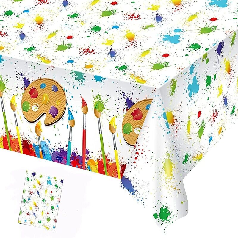 Rainbow Art Paint Tablecover