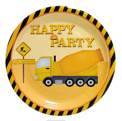 Construction Party Plates /10Pcs