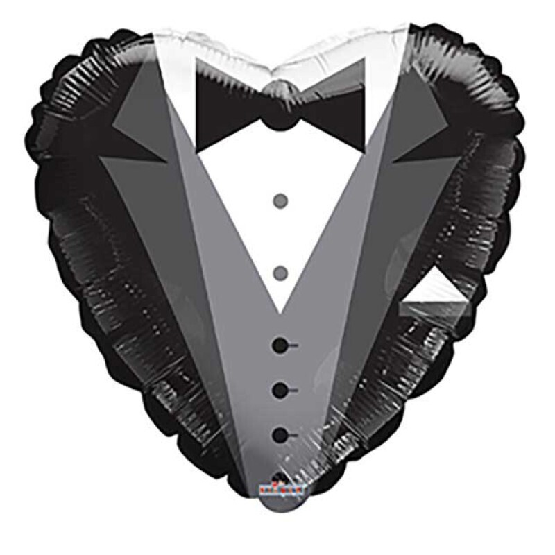 Grooms Tux Foil Balloon