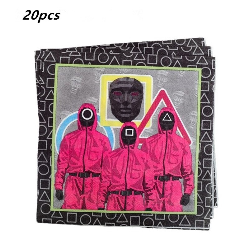 Squid Game Napkins /20Pcs