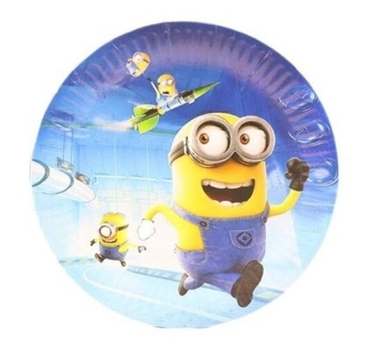 Paper plates minions /10Pcs