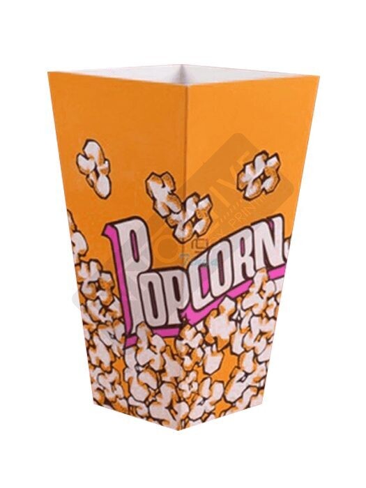 Orange Popcorn Treat Boxes /12Pcs