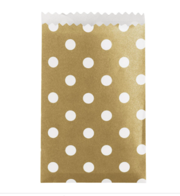 Gold Dots Treat Boxes /6Pcs