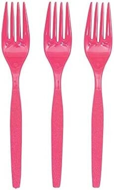 Forks Hot Pink /20Pcs