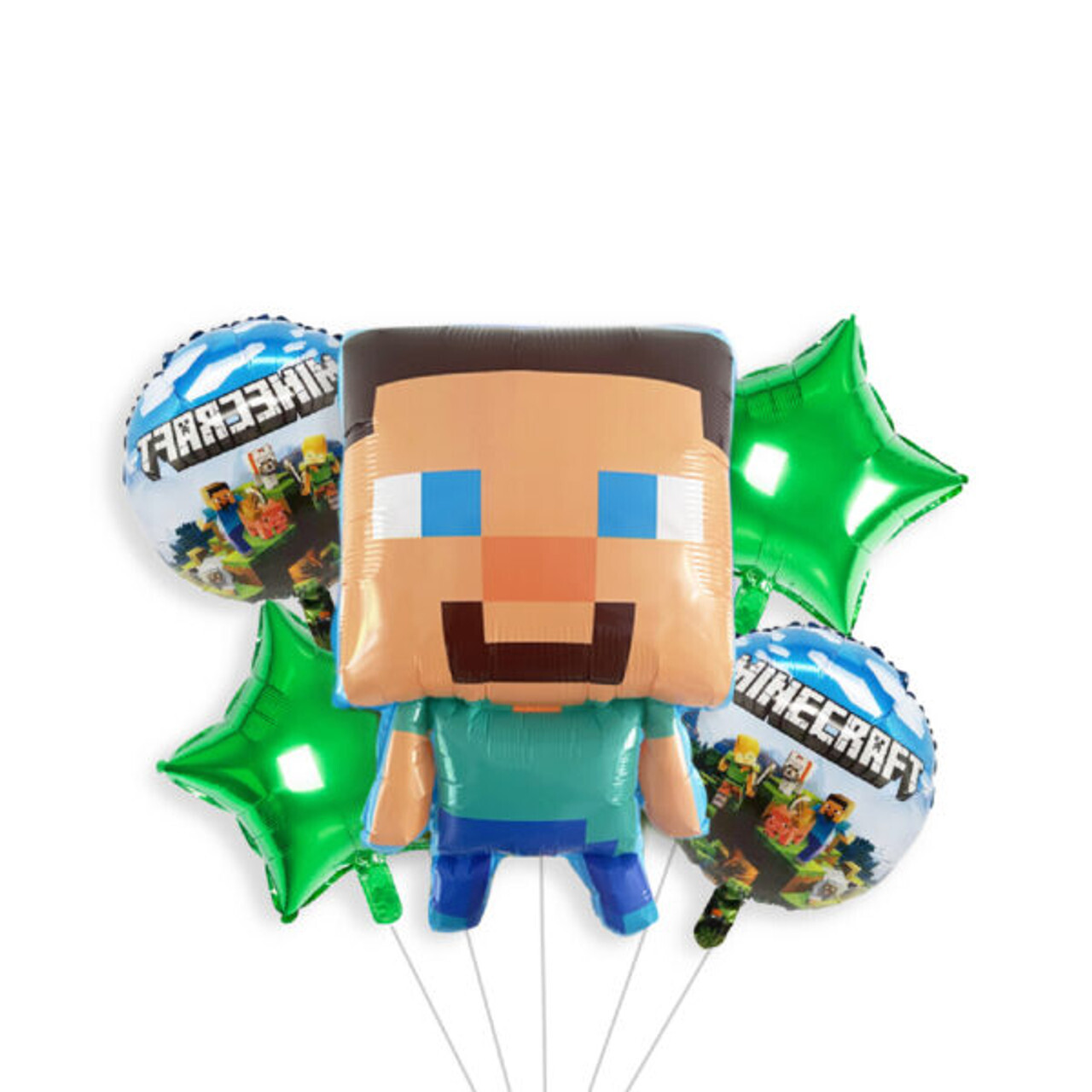 Minecraft Foil Balloon Bouquet