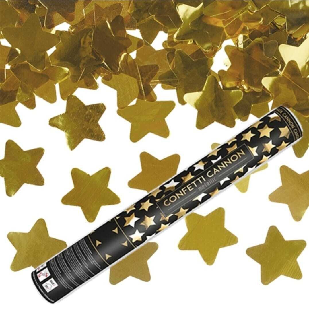 Gold Stars Confetti Poppers /1Pc
