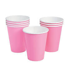 Pink Paper Cups /10Pcs