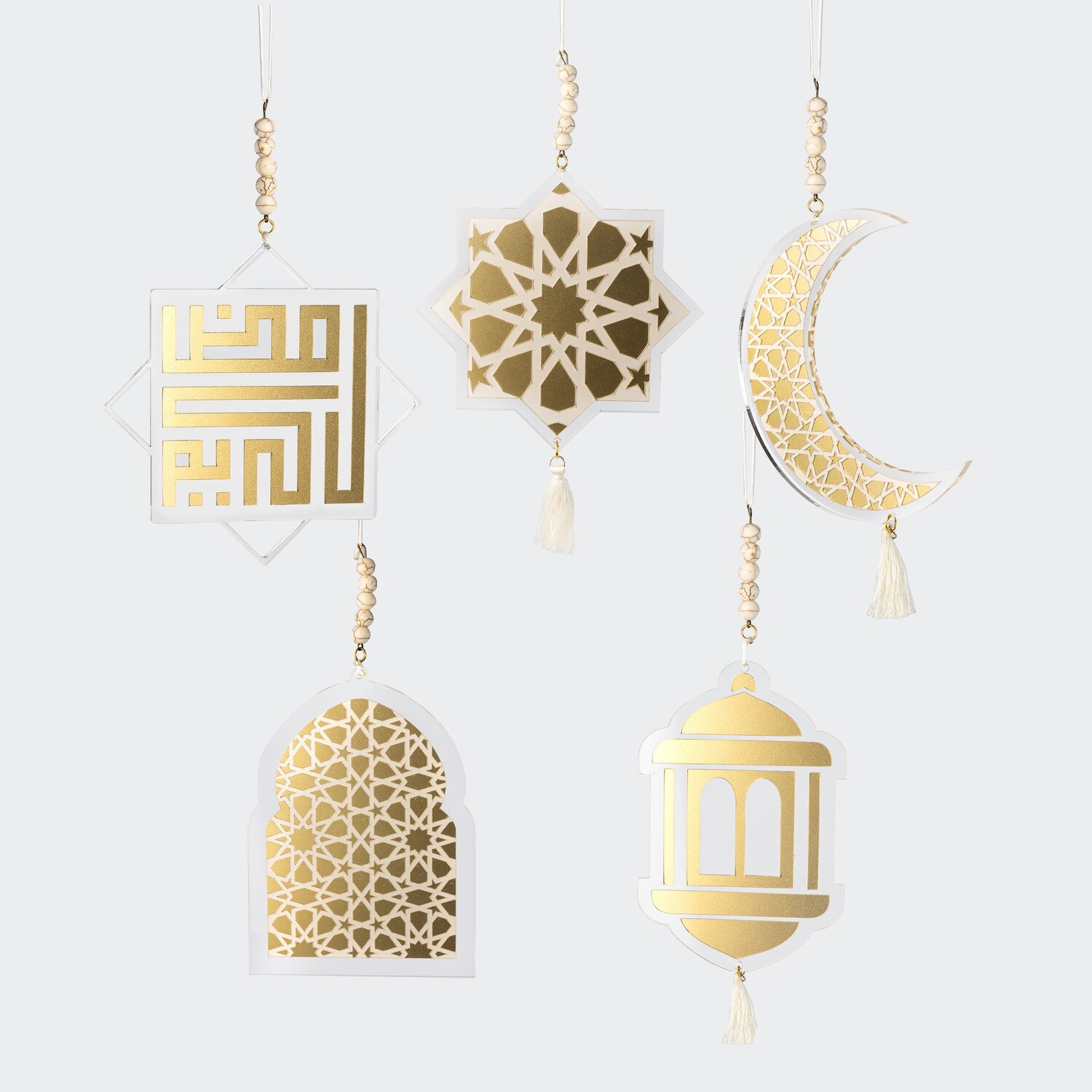 Al Noor Set Of 5 Mini Designs Hanging Decorations