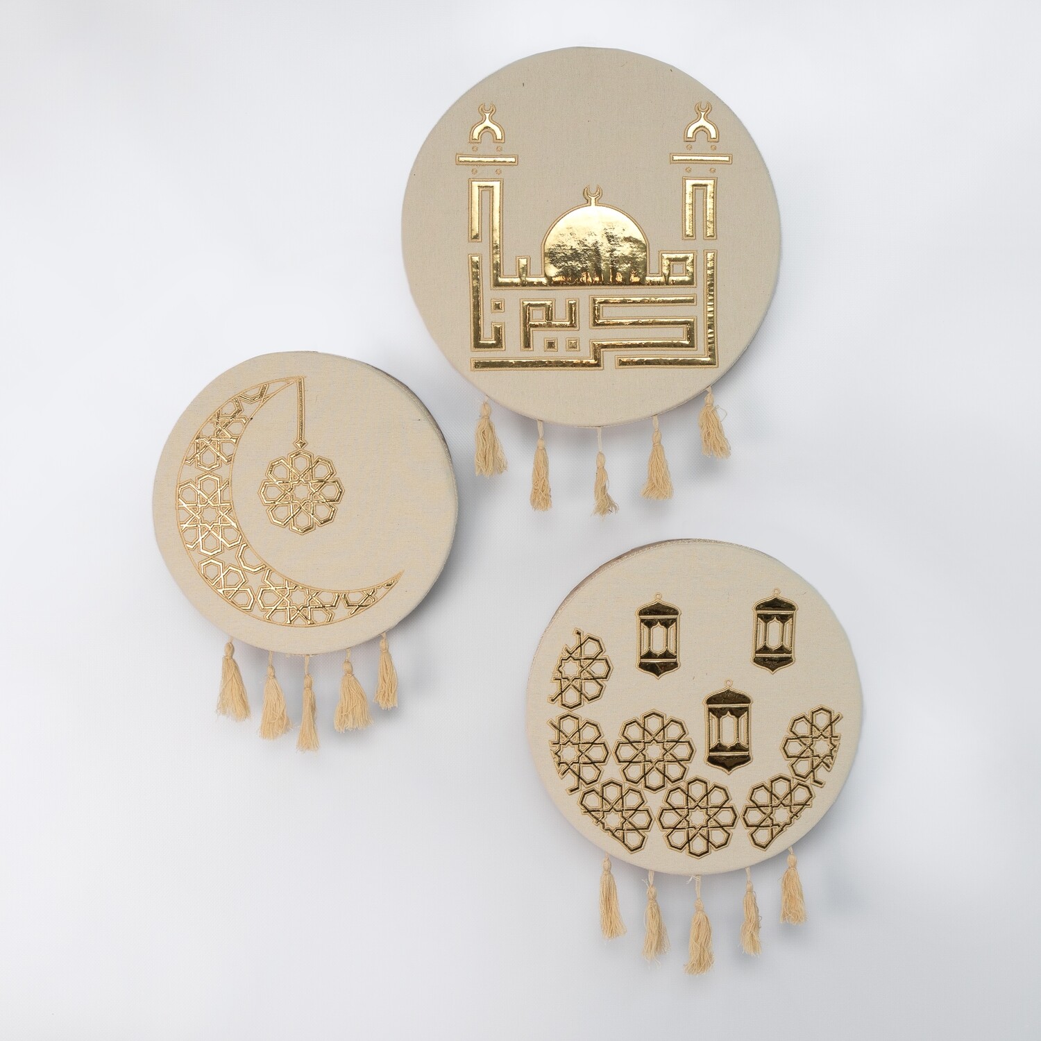 Al Noor Set Of 3 Designs Hanging Dufouf