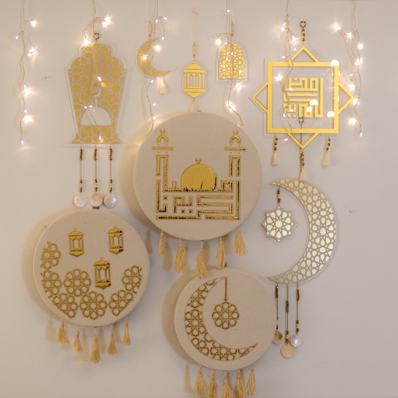 Al Noor Set Of 3 Designs Hanging Dufouf