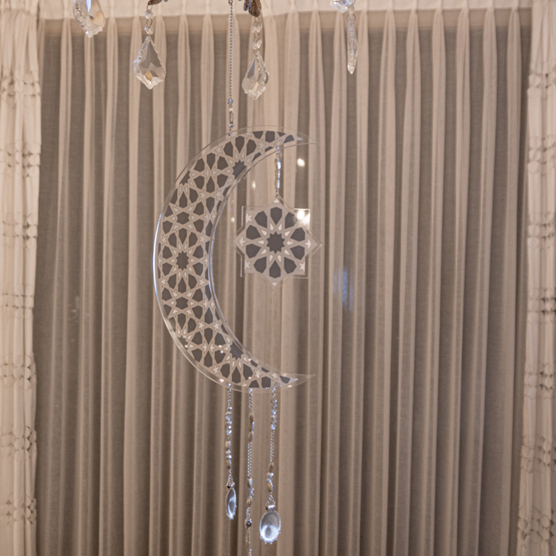 Al Salam Large Crescent &amp; Star Hanging Decoration