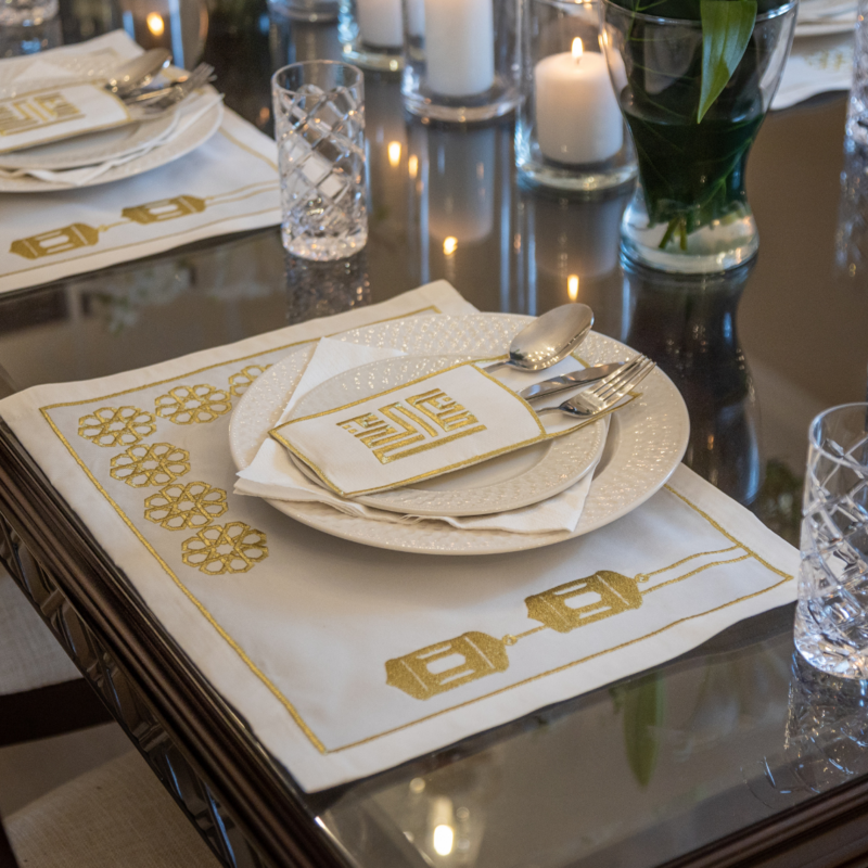 Al Noor Placemat Set For 8