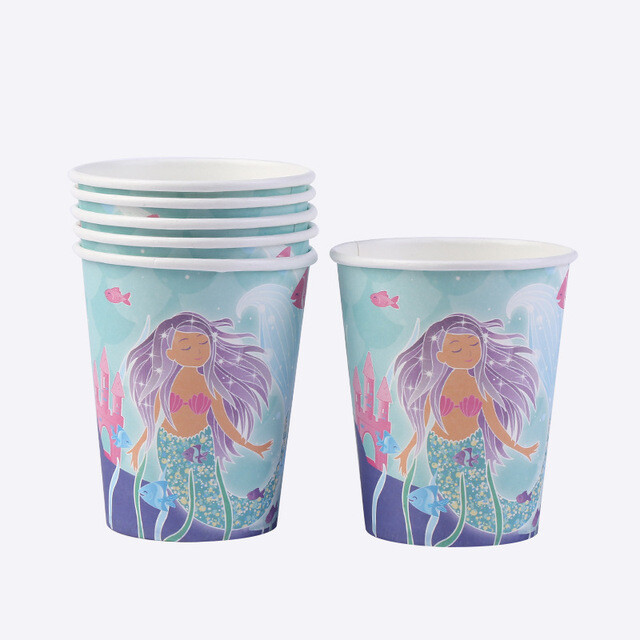 Little Mermaid Cups /10Pcs