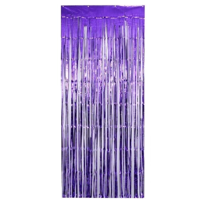 Pretty Purple Foil Curtain