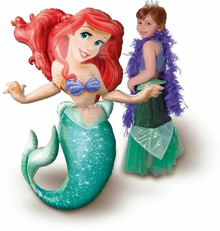Ariel Little Memaid AirWalker Foil Balloon