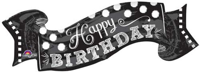 SuperShape Birthday Chalkboard Foil Balloon