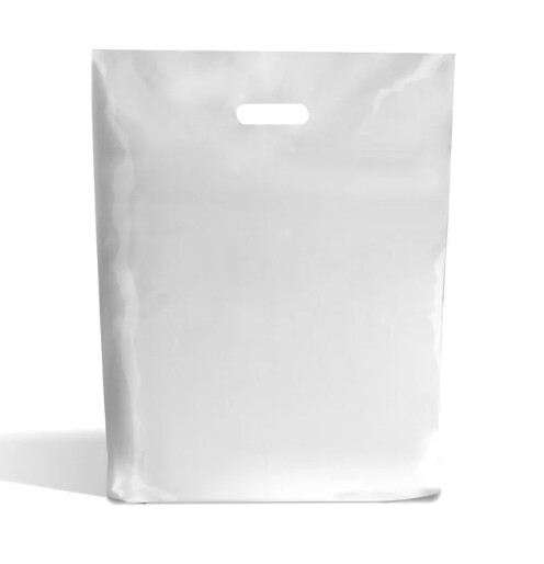 White Plastic Loot Bags /10 Pcs