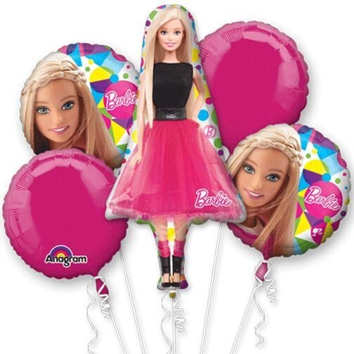 Barbie Foil Balloon Bouquet